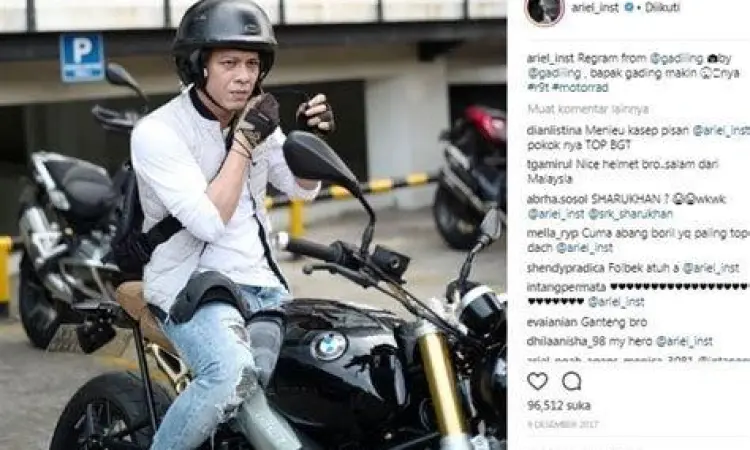Koleksi motor BMW R nineT milik Ariel Noah