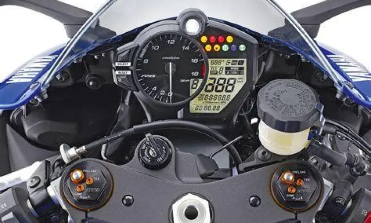 Dashboard Yamaha R6 Tampilan dashboard digital Yamaha R6
