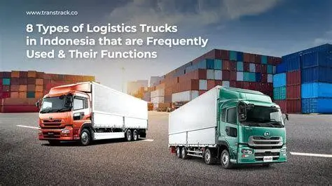 Logistik Indonesia 2023 Truk logistik di jalan tol Indonesia