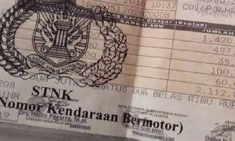 Rincian Biaya STNK Motor Listrik Detail rincian biaya pada STNK motor listrik