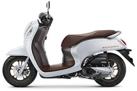 Honda Scoopy 2024 Prestige Tampilan Honda Scoopy 2024 tipe Prestige White yang mewah