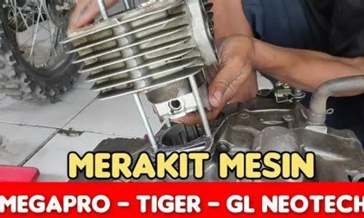 Detail mesin GL Neotech pada motor Megapro lama