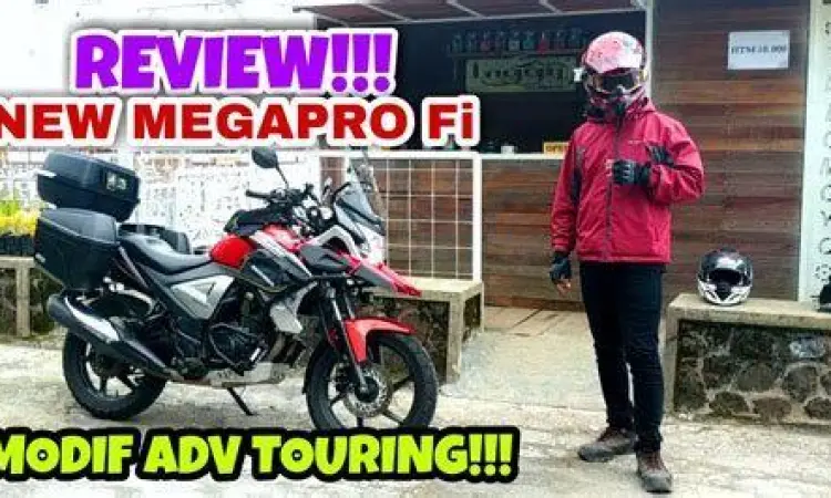 Modifikasi New Megapro gaya Adventure dengan box touring