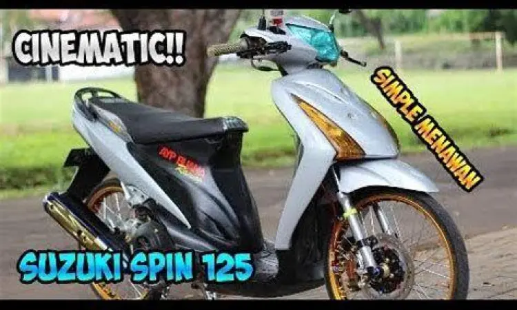 Modifikasi Suzuki Spin gaya Thailook dengan velg jari-jari