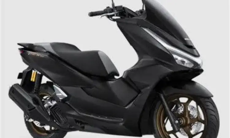 Honda PCX 160 warna putih tampak samping