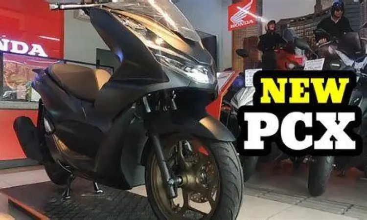 Visual Elegan PCX Hitam Doff Honda PCX 160 Hitam Doff tampak samping
