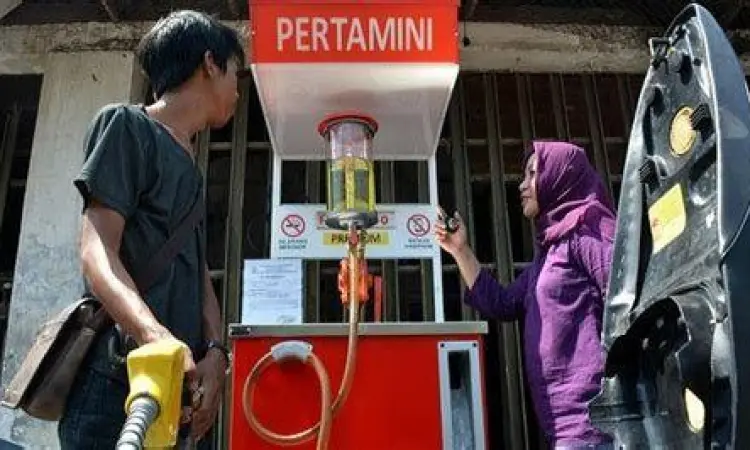 Usaha bensin eceran pertamini di daerah pedesaan