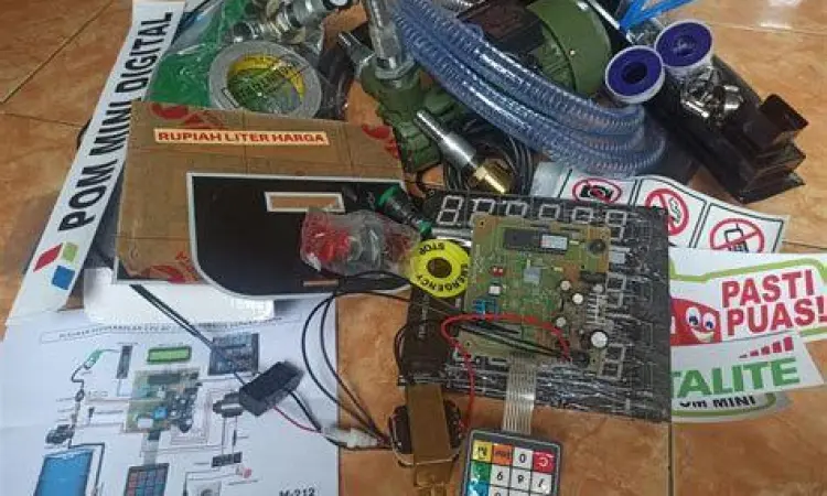 Komponen Pom Mini Interior komponen mesin pom mini digital