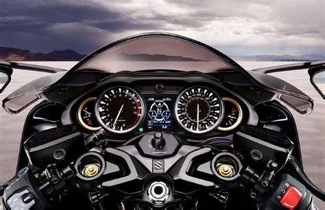 Cockpit Hayabusa Tampilan dashboard digital dan analog Suzuki Hayabusa