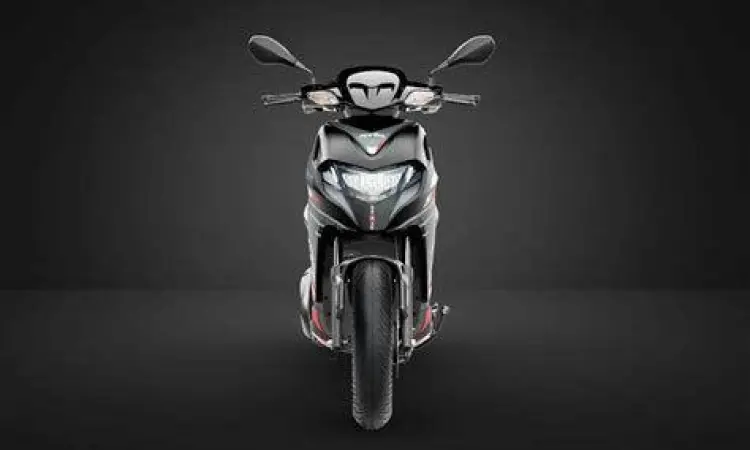 Detail Desain Aprilia SR 160 Desain depan Aprilia SR 160 yang agresif