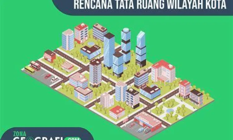 Ilustrasi perencanaan kota modern