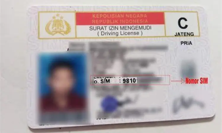Letak Nomor SIM Posisi nomor SIM pada kartu fisik