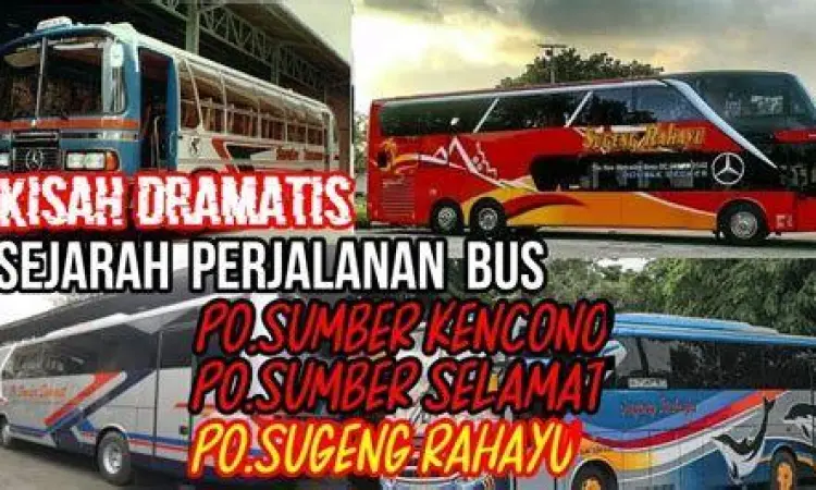 Foto lama bus sumber kencono tahun 80an