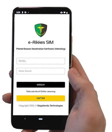 Aplikasi e-Rikkes aplikasi erikkes sim online