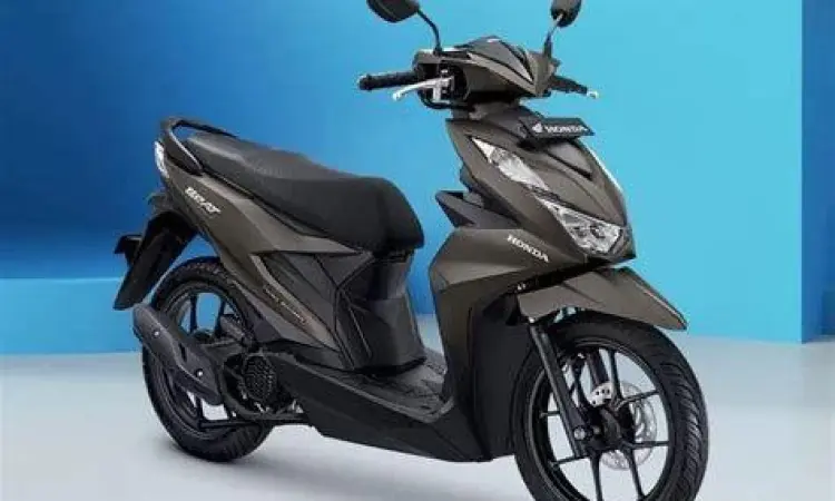 Honda Beat Deluxe warna matte blue