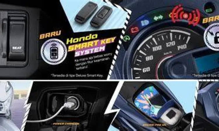 Fitur kunci pintar pada Honda Beat terbaru