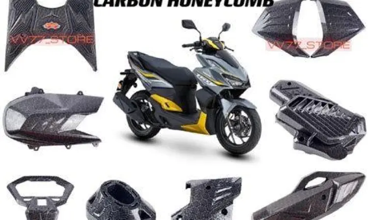 Carbon Kevlar Vario 160 Aksesoris carbon kevlar pada modif Vario 160
