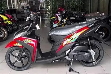 Desain Body Mio M3 Merah Detail desain body samping mio m3 merah