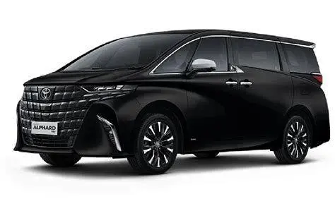 Eksterior Alphard 2023 Hitam Toyota Alphard 2023 warna hitam mewah