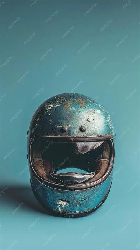 Aksesori Motor Biru Kombinasi helm yang cocok dengan motor biru