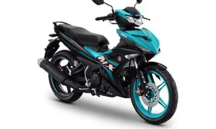 Yamaha MX King warna Cyan yang modern