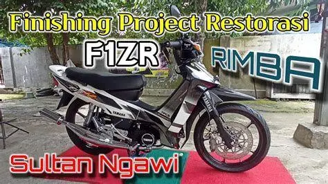 Restorasi F1ZR Proses restorasi Yamaha F1ZR kuning silver