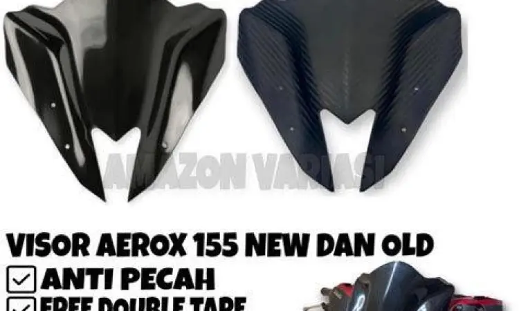 Aksesoris carbon fiber pada motor aerox