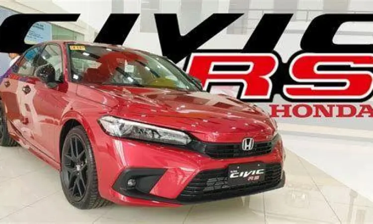 Eksterior Honda Civic RS merah terbaru
