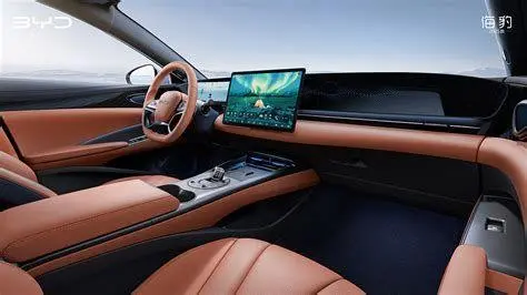 BYD Seal Interior Interior mewah BYD Seal dengan layar berputar