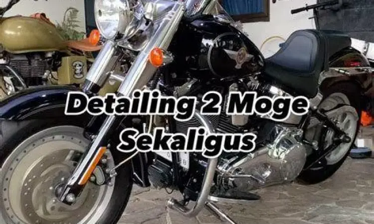 Detailing Motor Profesional Detailing profesional pada bagian mesin motor besar