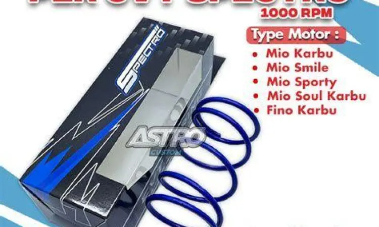 Kombinasi roller dan per CVT racing