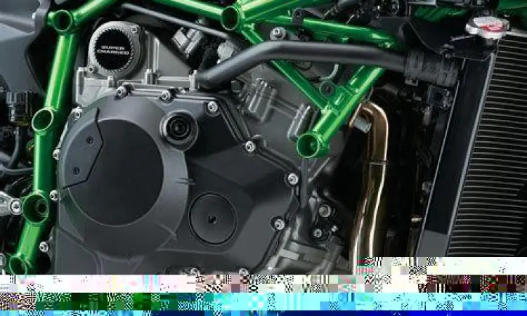 Detail mesin supercharger Kawasaki Ninja H2R